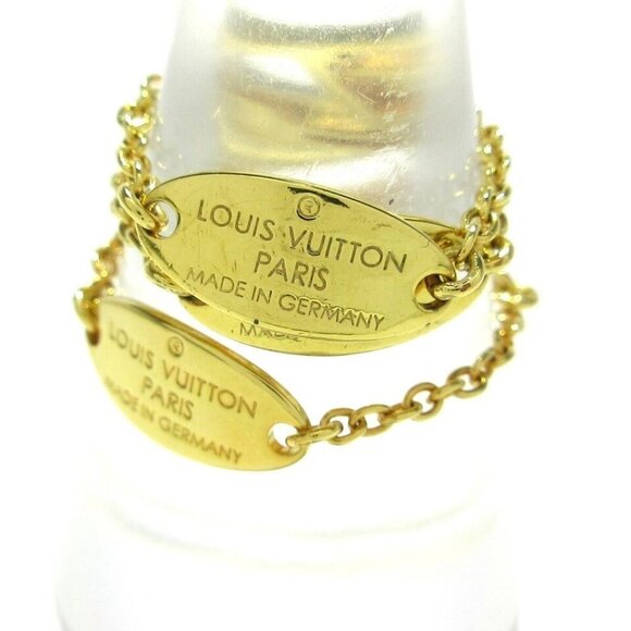 100% Authentic LOUIS VUITTON Set 3 Berg Blooming Strass Gold Ring - Picture 3 of 6